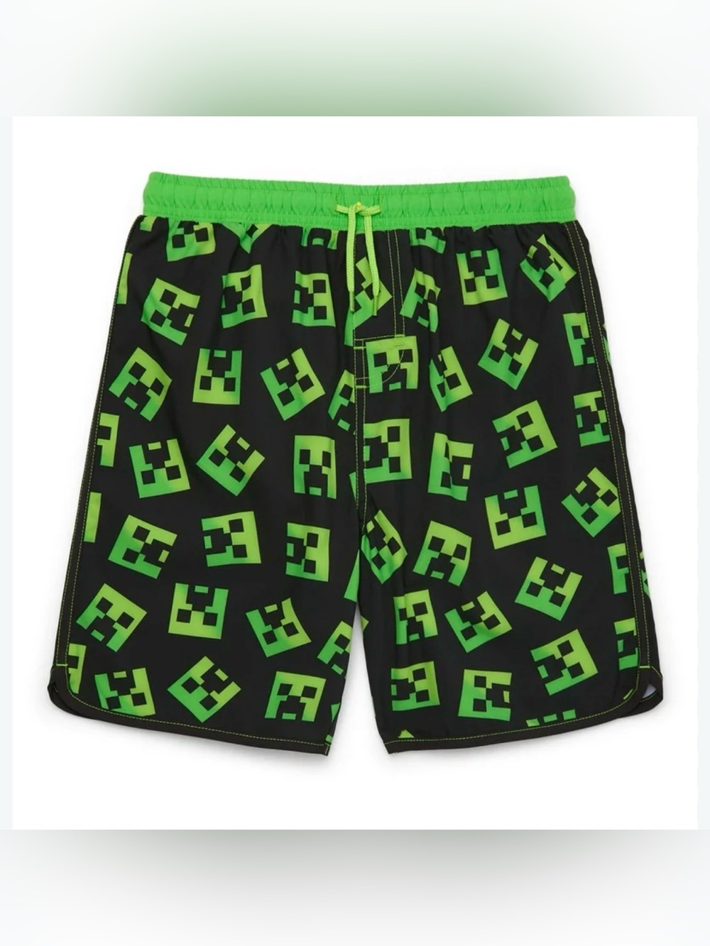 Minecraft Boys Creeper Swim Trunks UPF 50+ Size 4/5